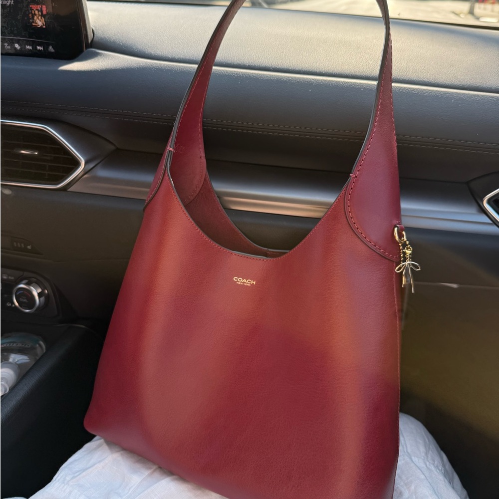 Coach Brooklyn Shoulder Bag 28 Dark Ruby
